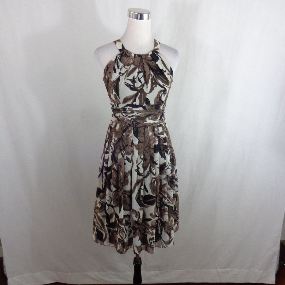 Evan Picone Brown Floral Dress, size 2P